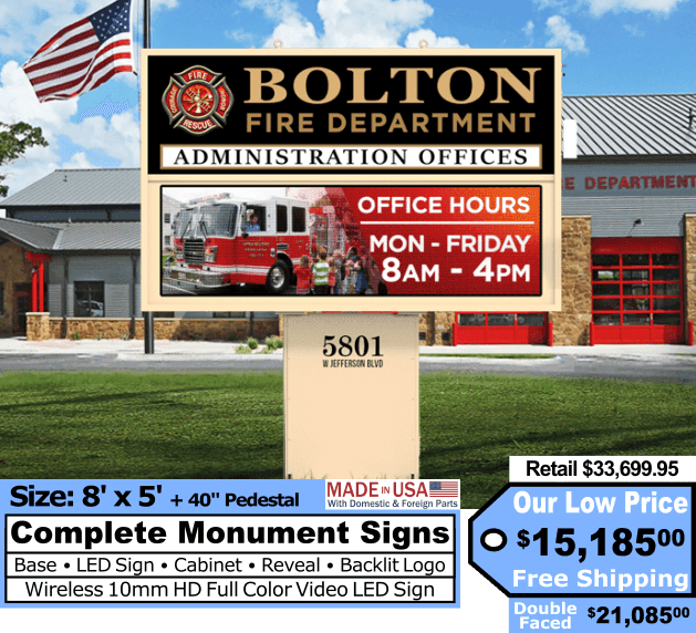8x5 Monument LED Sign