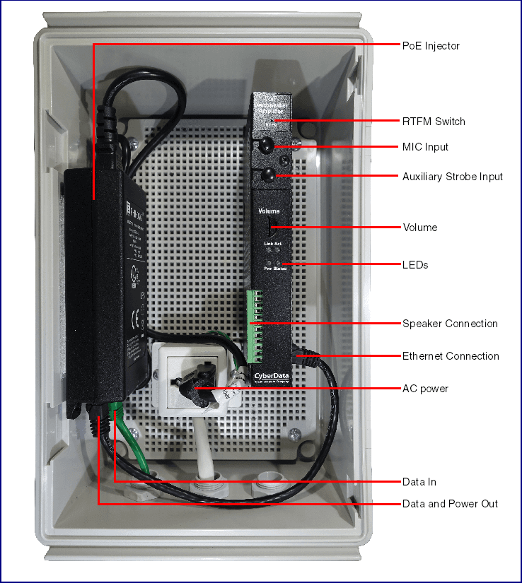 CyberData 011404 SIP Loudspeaker Amplifier