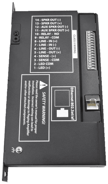 CyberData 011324 SIP Paging Amplifier
