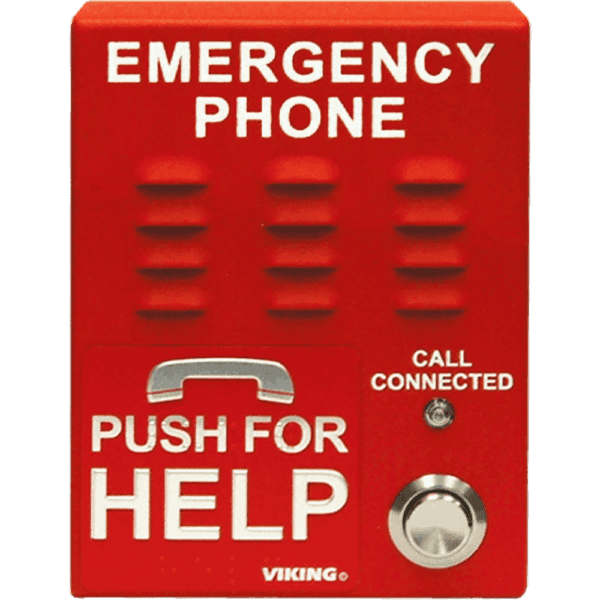 Viking E-1600A-EWP Red Emergency Phone with Enhanced Weather Protection