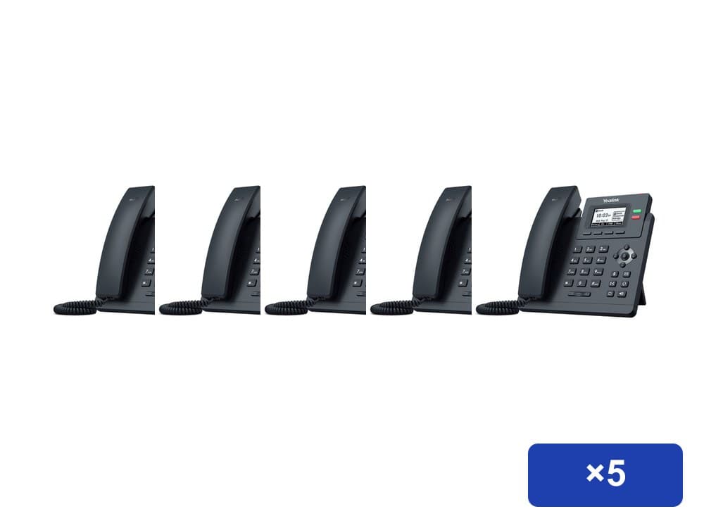 5-Pack: Yealink T31G IP Phones