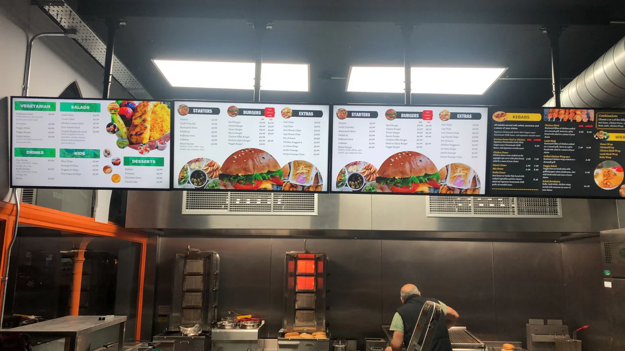 Restaurant Menu Board Implementation